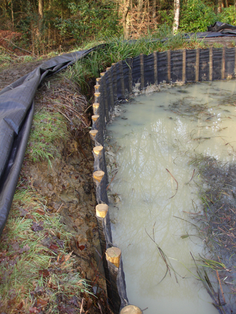 Physical defences can protect the erosion of banks.